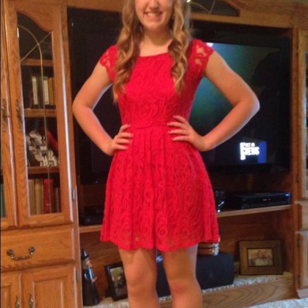 Red Lace Dress